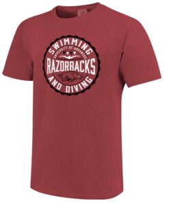 Arkansas Razorbacks Swim & Dive Circle Short Sleeve T-Shirt Cardinal, Hogs Shirt Gifts For Razorbacks Fans, Arkansas Razorbacks Hoodie