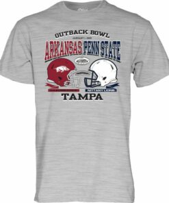 Arkansas Razorbacks V Penn State - Outback Bowl Short Sleeve T-Shirt, Hogs Shirt Gifts For Razorbacks Fans, Arkansas Razorbacks Hoodie