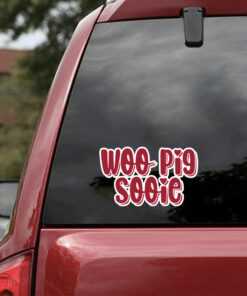 Arkansas Razorbacks Woo Pig Sooie Full Color Vinyl Decal Sticker For Car Door And Windows
