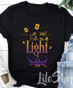At Last I See The Light, Tangled Shirt, Rapunzel, Disney Tangled Dream Shirt, Matching Family Vacation Shirt, Disney Princess Shirt Gift Adult Kid Toddler Tee