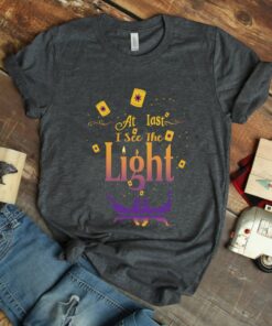 At Last I See The Light, Tangled Shirt, Rapunzel, Disney Tangled Dream Shirt, Matching Family Vacation Shirt, Disney Princess Shirt Gift Adult Kid Toddler Tee