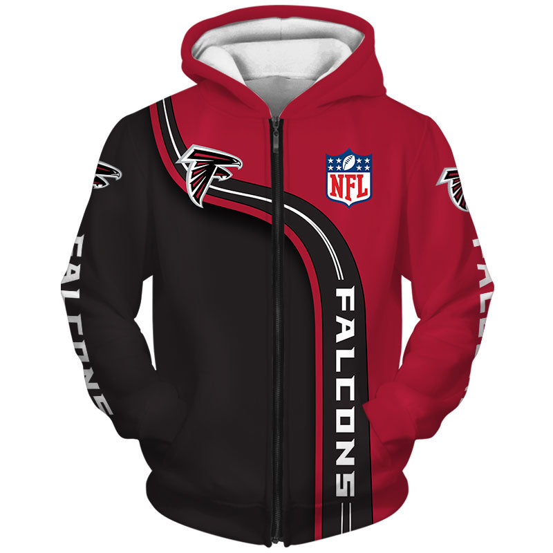 Atlanta Falcons Men's Hoodie 3D Highway Letter Gifts for Fans