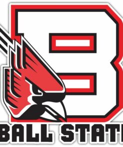 Ball State Cardinals NCAA Car Logo Vinyl Decals Sticker For Car Truck Door And Window Laptop Gifts For Fans