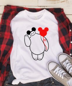 Baymax Shirt, Baymax Mickey Ears Mickey Balloon, Women's Disney Shirts, Disney Shirts, Disney Shirts for kids, Unisex Disney