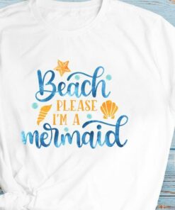 Beach Please Im A Mermaid Shirt, Mermaid Shirt, Little Mermaid Shirt, Disney Family Shirts, Disney Shirts, Matching Disney Tees, Beach Shirt Gift Adult Kid Toddler Tee