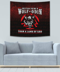 Better To Be A Wolf Of Odin Than A Lamb Of God Tapestry for Wall Décor