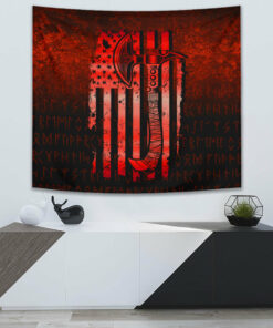 Better To Be A Wolf Of Odin Than A Lamb Of God Viking Tapestry for Wall Décor