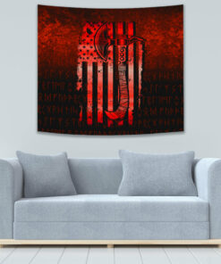 Better To Be A Wolf Of Odin Than A Lamb Of God Viking Tapestry for Wall Décor