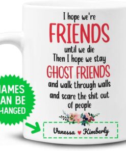 Bff Gifts For Women Pesonalized Best Friend Mug 11Oz 12Oz Bestie Coffee Mug Cup Birthday Long Distance Friendship Christmas Custom Gift For Bestfriend Besties Soul Sister