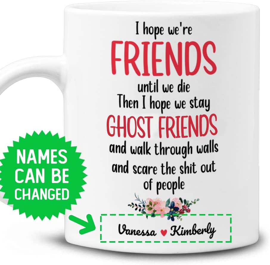 Bff Gifts For Women Pesonalized Best Friend Mug 11Oz 12Oz Bestie Coffee Mug Cup Birthday Long Distance Friendship Christmas Custom Gift For Bestfriend Besties Soul Sister