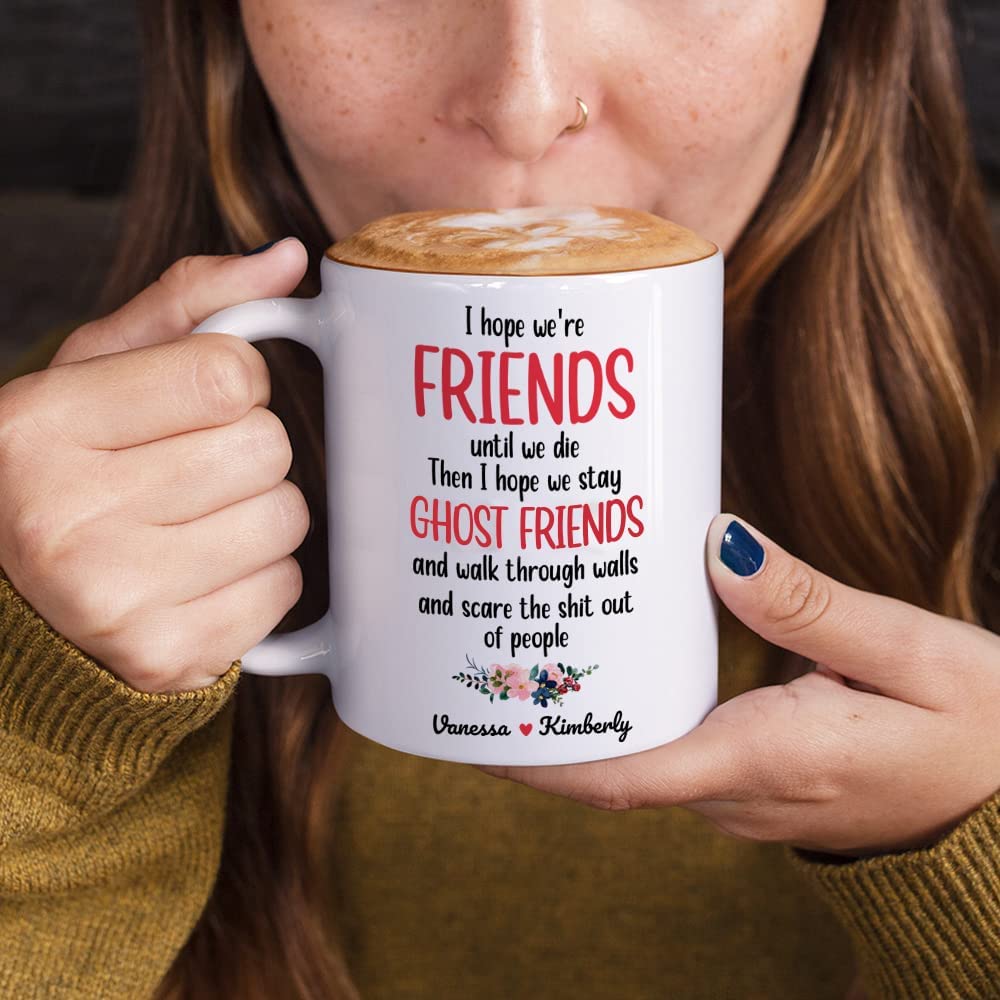 Bff Gifts For Women Pesonalized Best Friend Mug 11Oz 12Oz Bestie Coffee Mug Cup Birthday Long Distance Friendship Christmas Custom Gift For Bestfriend Besties Soul Sister