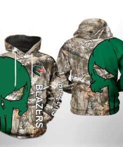 Blazers Ncaa Camo Veteran Hunting 3D All Over Print Hoodie, Zip-Up Hoodie