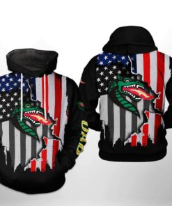 Blazers Ncaa Us Flag 3D All Over Print Hoodie, Zip-Up Hoodie