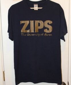 Blue Akron Zips Graphic T-Shirt, University Of Akron Sweatshirt, Akron Zips Shirt Gifts for NCAA Fans
