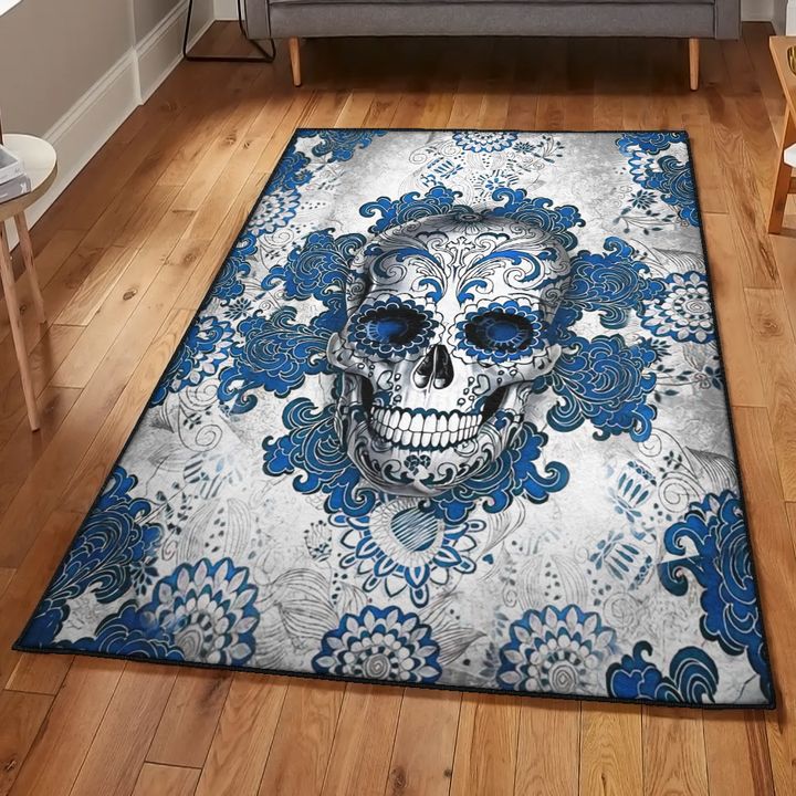 Bone Area Rugs, Skull Rug, Skull Area Rug, Skull Rug for Living Room Bedroom Home Skull A74