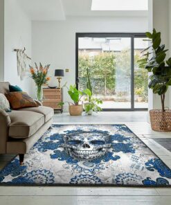 Bone Area Rugs, Skull Rug, Skull Area Rug, Skull Rug for Living Room Bedroom Home Skull A74