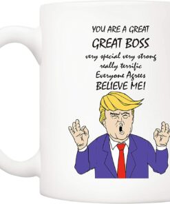 Bosses Day Funny Boss Office Coffee Mug Christmas Gifts From Co-Worker Colleague, You Are A Great Boss Cups 11 Oz, Birthday Present Idea For Male Or Female Bosses Manager