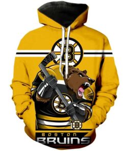 Boston Bruins Hoodies Mascot 3D Printed Gifts for Fans