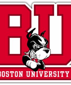 Boston University Terriers NCAA Vinyl Logo Vinyl Decals Sticker For Car Truck Door And Window Laptop Gifts For Fans