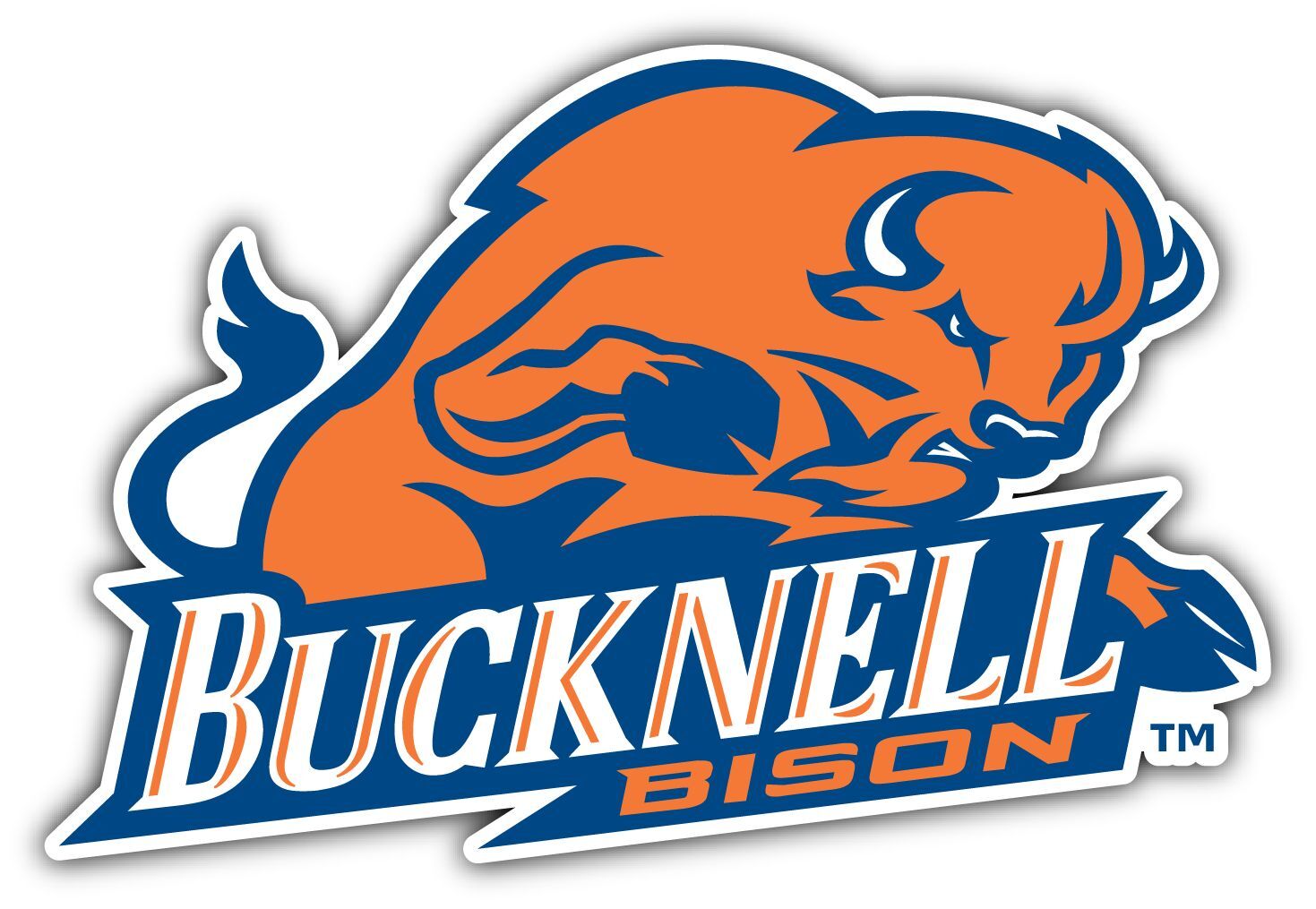 Bucknell Bison Helmet NCAA Logo Vinyl Decals Sticker For Car Truck Door And Window Laptop Gifts For Fans