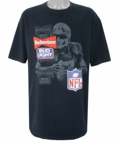 Budweiser Budweiser x NFL Single Stitch T-Shirt 1990s Vintage Style Hoodie Sweatshirt Reprinted Full Size Gifts for Fans