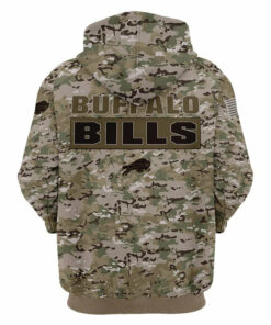 Buffalo Bills Camo Hoodie 3D Printed Gifts for Fans
