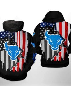Buffalo Bulls Ncaa Us Flag 3D All Over Print Hoodie, Zip-Up Hoodie