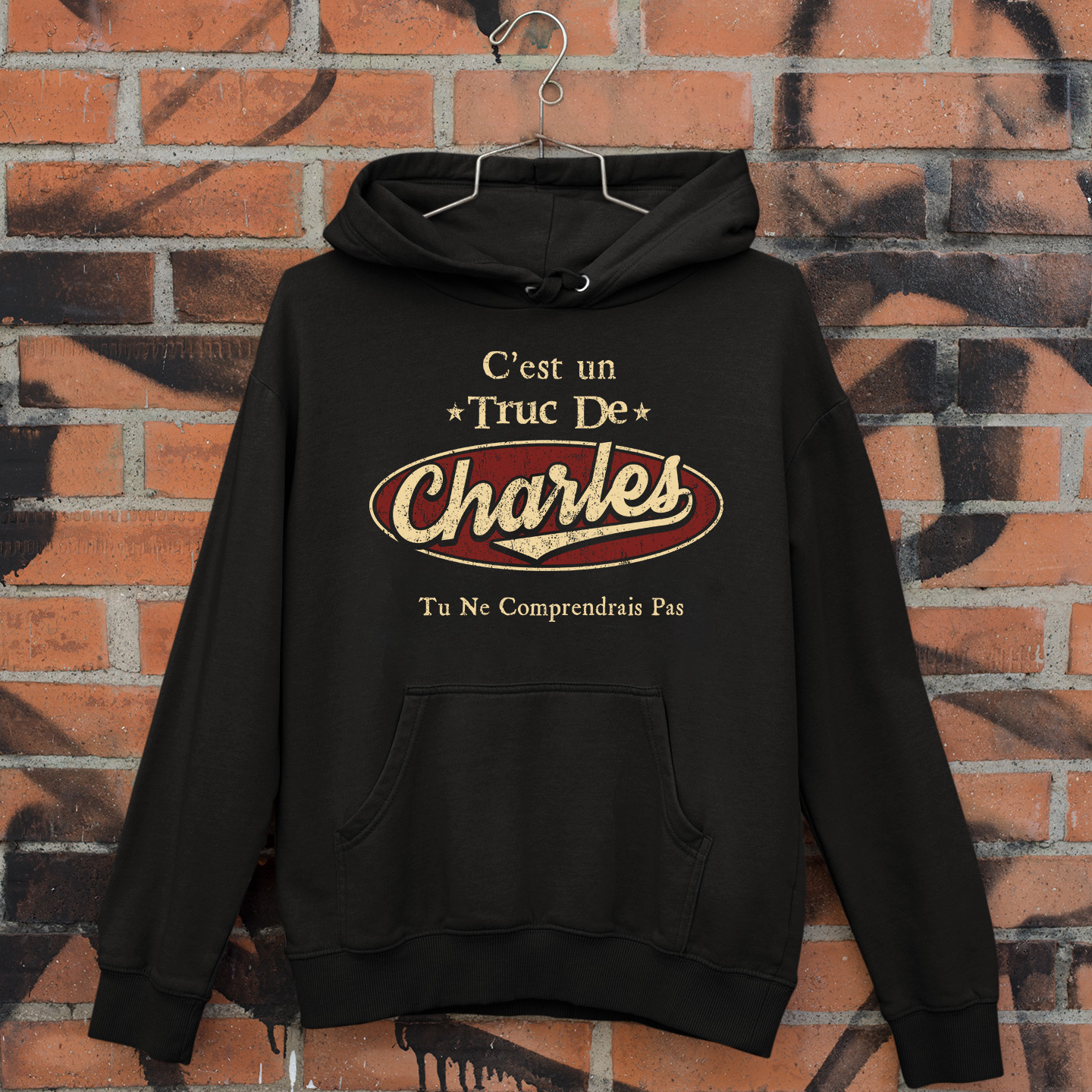 C'Est Un Truc De Charles Tu Ne Comprendrais Pas T-Shirt Avec Nom Personnalisé