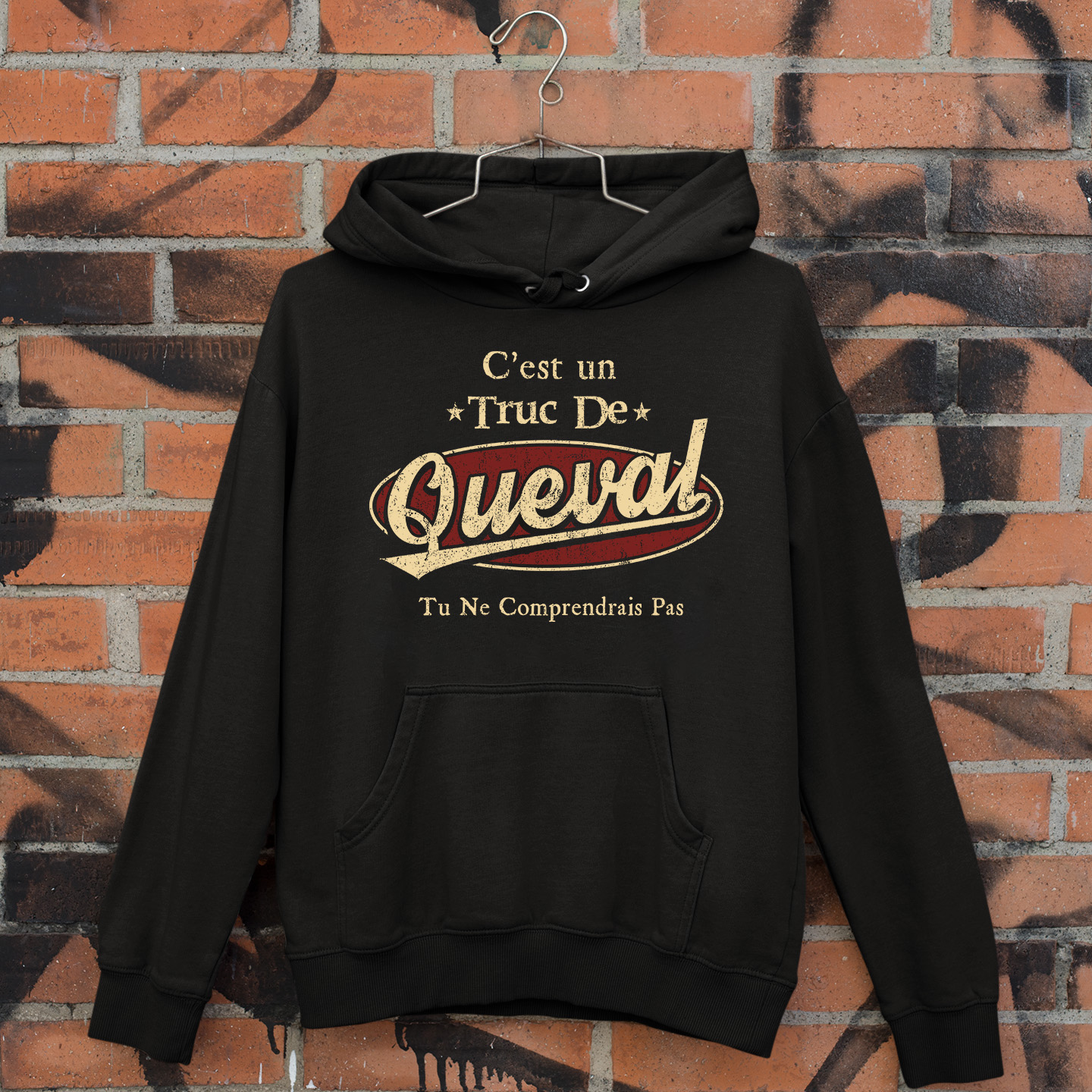 C’Est Un Truc De Queval Tu Ne Comprendrais Pas T-Shirt Avec Nom Personnalisé