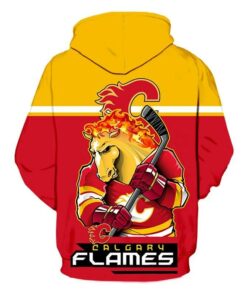 Calgary Flames Hoodie Mascot 3D Printed Gifts for Fans
