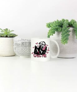 Call Me Scream Ghostface Mug Funny Horror Movie Valentine's Day Mug Gifts, White