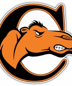 Campbell Fighting Camels NCAA Vinyl Logo Vinyl Decals Sticker For Car Truck Door And Window Laptop Gift For Fans