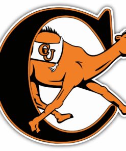 Campbell Fighting Camels NCAA Vinyl Logo Vinyl Decals Sticker For Car Truck Door And Window Laptop Gifts For Fans