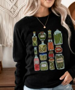 Canned Pickles Sweatshirt, Vintage Pickle Lovers Sweater, Pickle Shirt, Pickle Crewneck Sweatshirt, Canning Season Shirt, Thanksgiving Tee