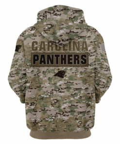 Carolina Panthers Camo Hoodie 3D Printed Gifts for Fans