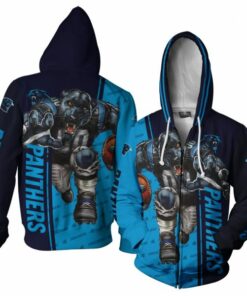 Carolina Panthers Hoodies Mascot 3D Ultra Cool Gifts for Fans