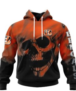 Carolina Panthers Skull Hoodies Custom Name & Number Gifts for Fans
