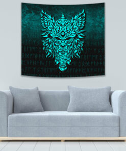 Celtic Raven Viking Style Tapestry for Wall Décor