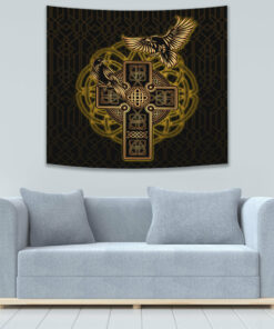 Celtic Raven Viking Tapestry Wall Décor