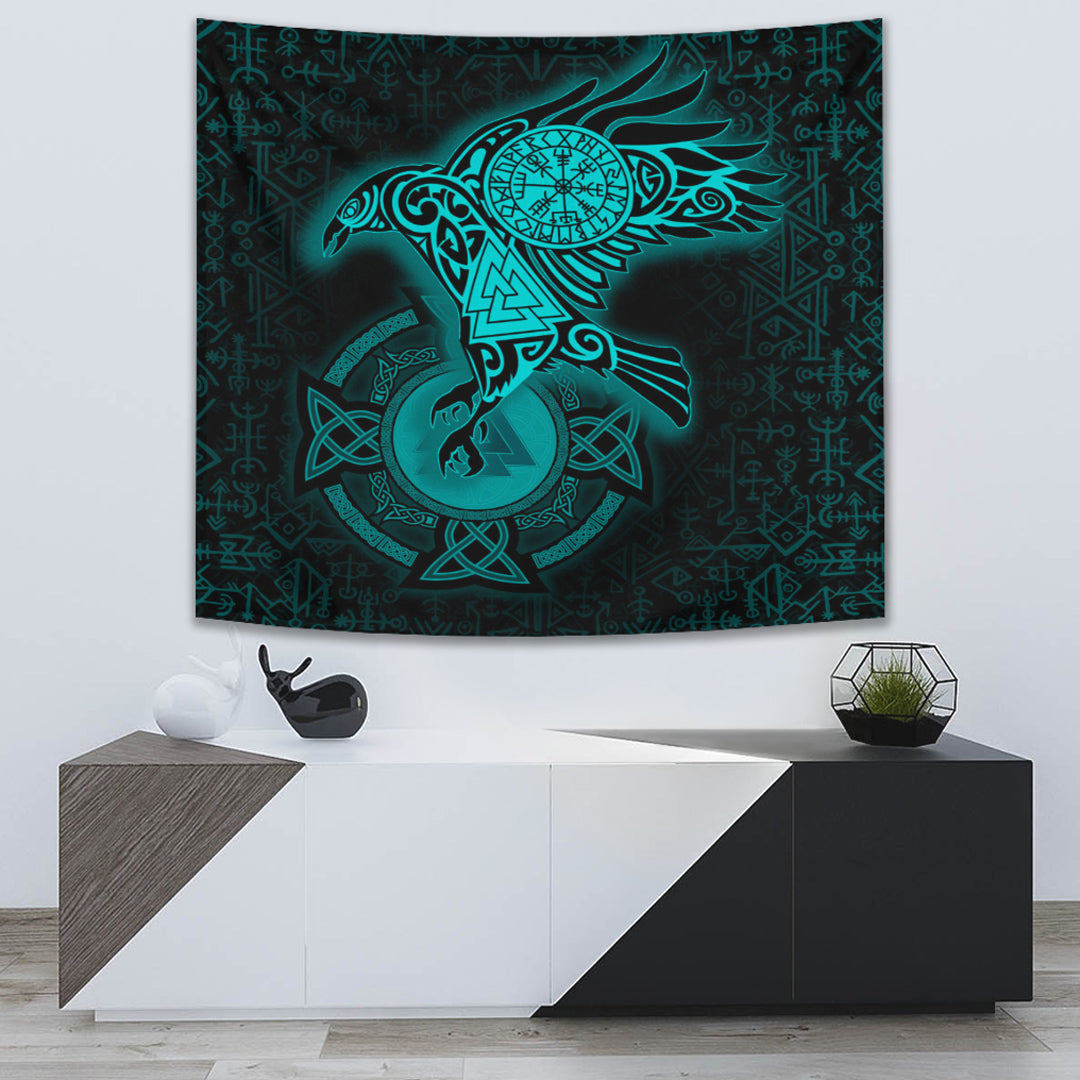 Celtic Symbol Norse Mythology Valhalla Tapestry for Wall Décor