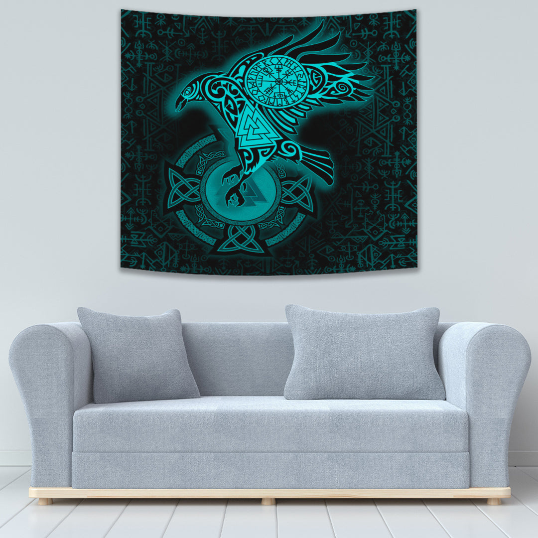 Celtic Symbol Norse Mythology Valhalla Tapestry for Wall Décor