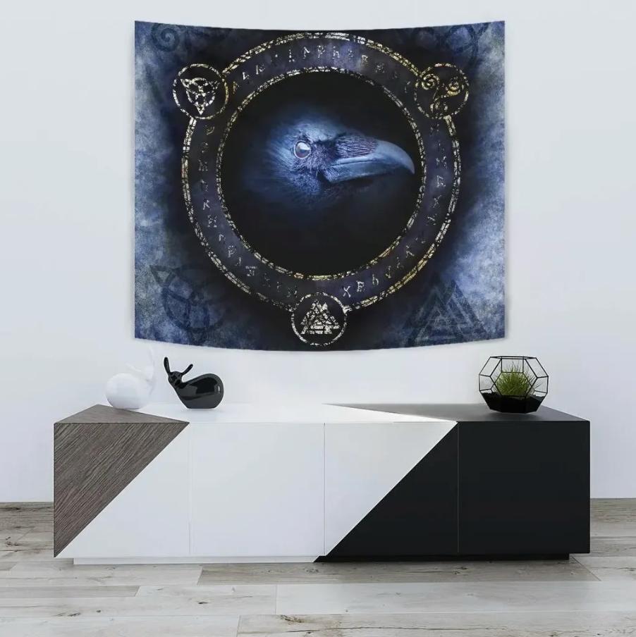 Celtic Tapestry Celtic Raven for Wall Décor