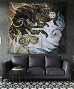 Celtic Viking Legend Warrior Limited 3D Print Wall Tapestry for Wall Décor