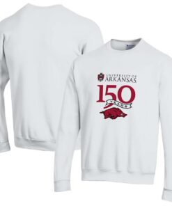 Champion Arkansas Razorbacks 150Th Anniversary Pullover Sweatshirt, Hogs Shirt Gifts For Razorbacks Fans, Arkansas Razorbacks Hoodie