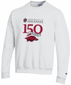 Champion Arkansas Razorbacks 150Th Anniversary Pullover Sweatshirt, Hogs Shirt Gifts For Razorbacks Fans, Arkansas Razorbacks Hoodie