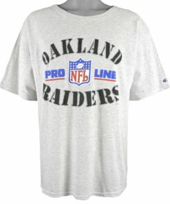 Champion Oakland Raiders, NFL Pro Line Spell-Out T-Shirt 1994 Vintage Style Hoodie Sweatshirt Reprinted Full Size Gifts for Fans