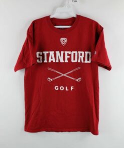 Champion Stanford University Gold Spell Out Short Sleeve T-Shirt