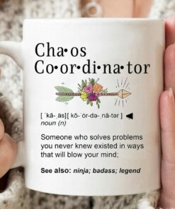 Chaos Coordinator Definition Mug, Appreciation Thank You Gifts, Gifts For Chaos Coordinator, Funny Mug, Gifts For Friend Coworker Besties