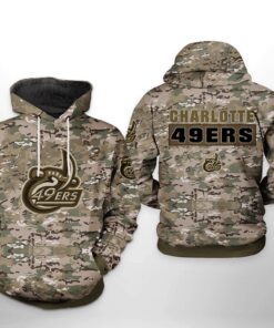 Charlotte 49Ers Ncaa Camo Veteran 3D All Over Print Hoodie, Zip-Up Hoodie