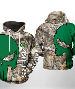 Charlotte 49Ers Ncaa Camo Veteran Hunting 3D All Over Print Hoodie, Zip-Up Hoodie